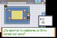 Oferta de intercambio de Ditto en el centro científico de Ciudad Trigal